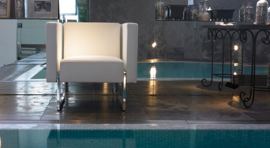 Armchair with frame made of metal Cube, Brianform 