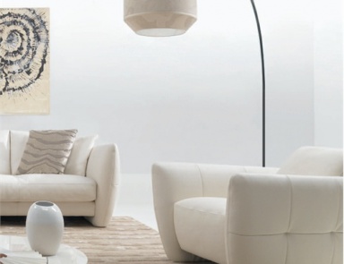 Chair with armrests, Marcus Armchair - Natuzzi
