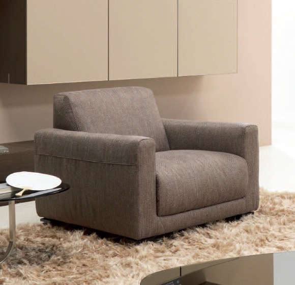 Chair with armrests, Metropole Armchair - Natuzzi