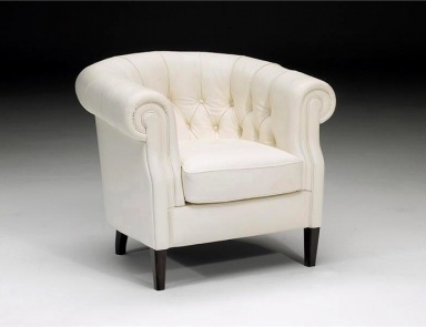 Armchair with a curved backrest, Queen - Natuzzi