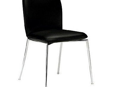 Chair without armrests, Sofia - Natuzzi (chair with leather upholstery)