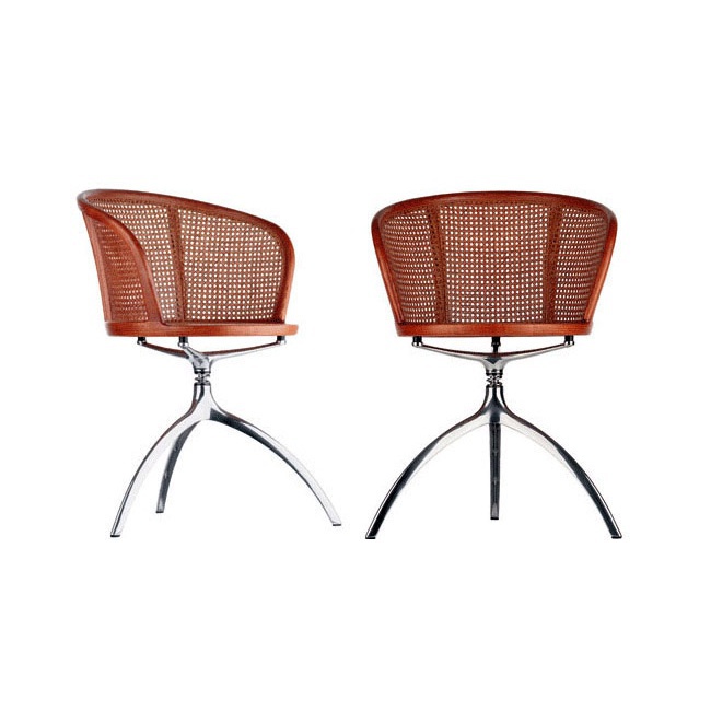 Armchair with a curved backrest, Alias