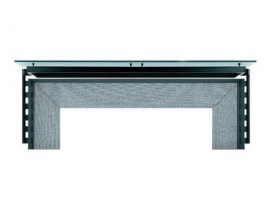 Dining table on a metal frame, Alias