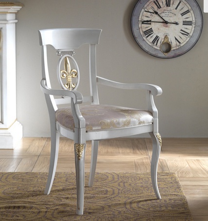 Chair with armrests, Stella del Mobile