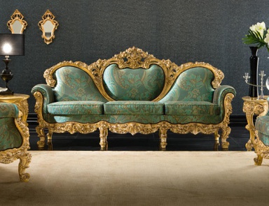 Sofa set of four pieces PLUTON, Silik