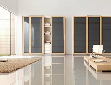 Wardrobe with sliding doors, Santa Lucia (wardrobe for clothes)