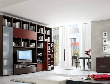 Modular system made of solid wood, Santa Lucia