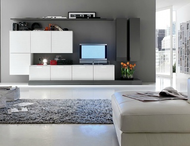 Modular system with space for TV, Santa Lucia