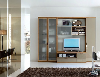 Modular system made of solid wood, Santa Lucia