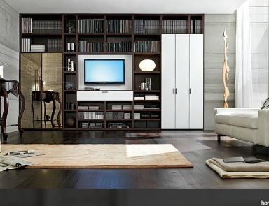 Modular system made of solid wood, Santa Lucia