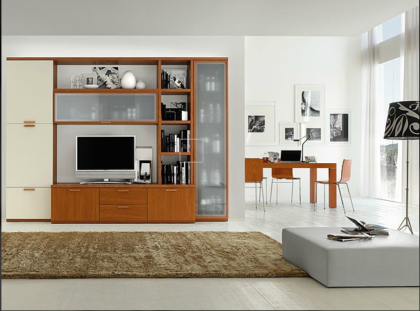 Modular system made of solid wood, Santa Lucia