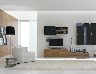 Modular system made of solid wood, Santa Lucia