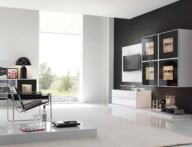 Modular system made of solid wood, Santa Lucia