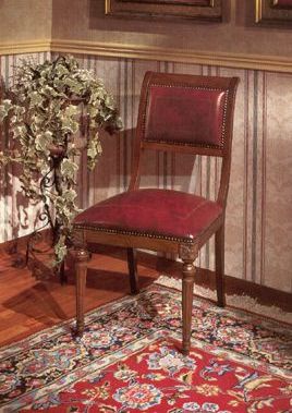 Chair in upholstery leather or textile, Belcor