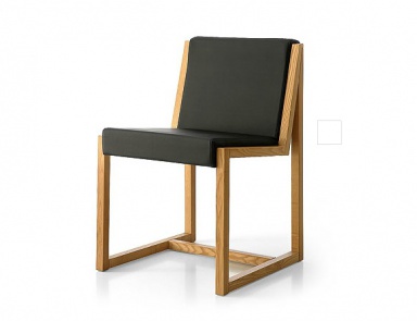 Chair in upholstery, Santa Lucia (chair with leather upholstery)