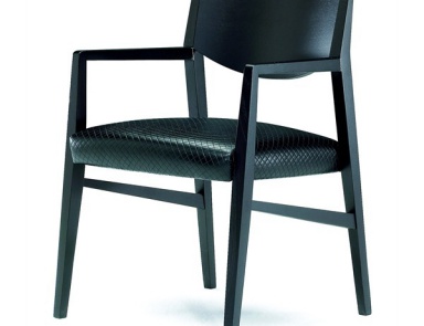Chair with armrests, Brera - Natuzzi