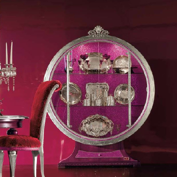 Showcase with glass facade, Tiffany vitrina - AltaModa