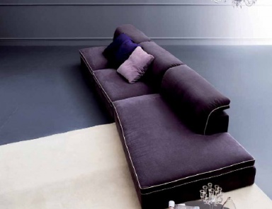 Modular sofa: wooden frame, Seven Salotti