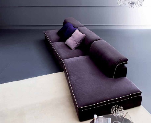 Modular sofa: wooden frame, Seven Salotti