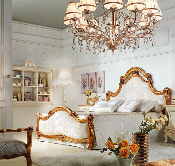 Double bed with high headboard, Antonelli Moravio