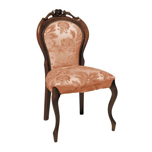 Chair with a curved backrest, Arcari