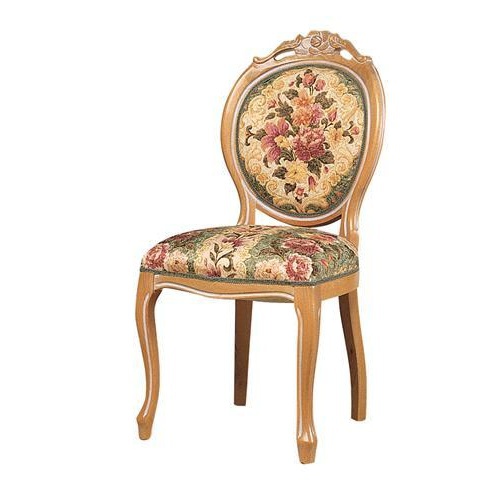 Chair with a curved backrest, Arcari