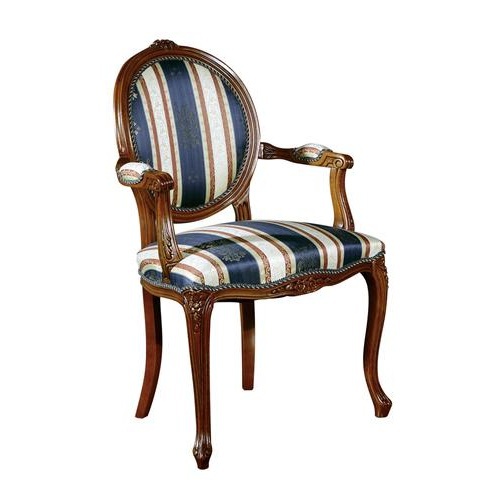 Chair with a curved backrest, Arcari
