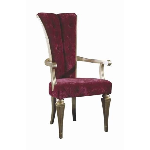 The high-backed chair extended upwards, Arcari