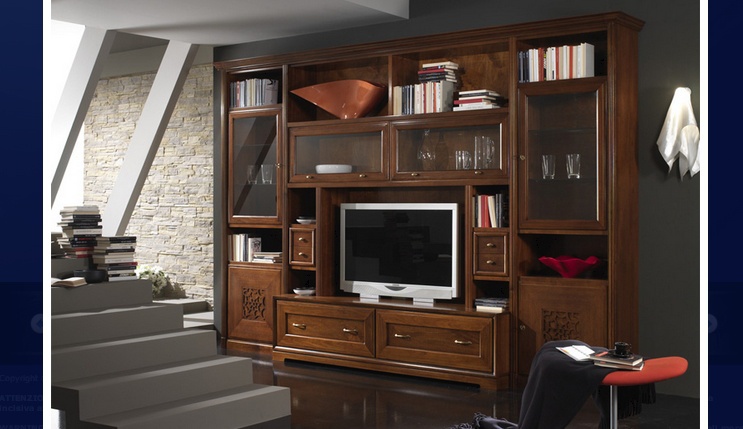 Modular system made of solid wood, at the stilema stand