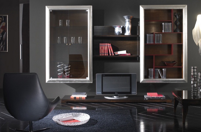 Modular system made of solid wood, at the stilema stand