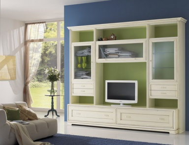 Modular system made of solid wood, at the stilema stand