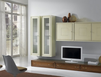 Modular system made of solid wood, at the stilema stand