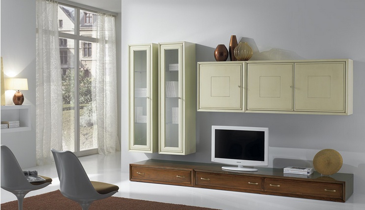 Modular system made of solid wood, at the stilema stand