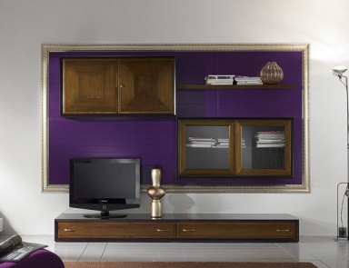 Modular system made of solid wood, at the stilema stand