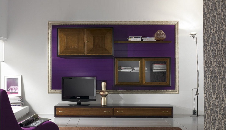 Modular system made of solid wood, at the stilema stand