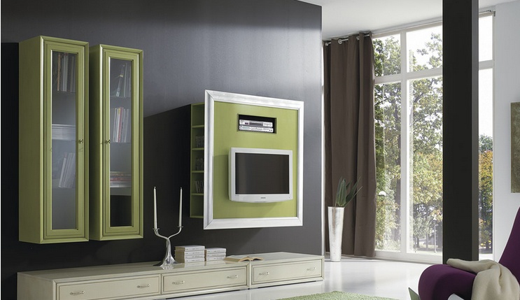 Modular system made of solid wood, at the stilema stand