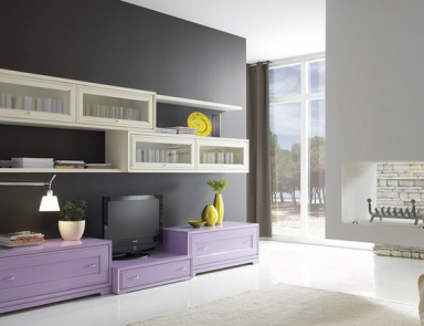 Modular system made of solid wood, at the stilema stand