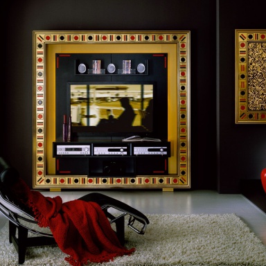 The panel under the TV and The Frame