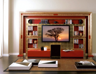 The panel under the TV, The Wall, Home Cinema, Vismara