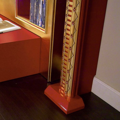 The panel under the TV to The Wall Home Cinema