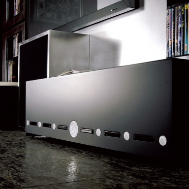 The panel under the TV to The Wall Home Cinema