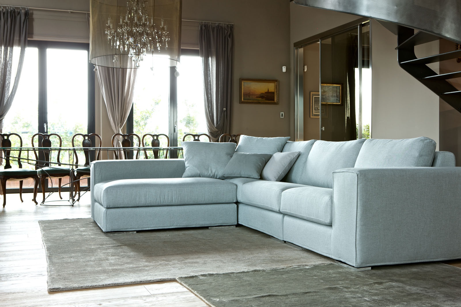 Manhattan modular sofa by Alberta Salotti Luxury furniture MR