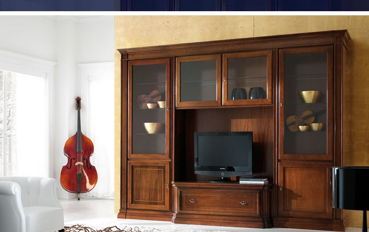 Modular system made of solid wood, at the stilema stand