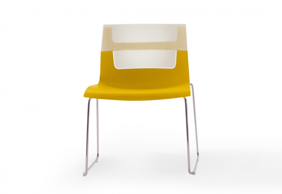 The chair with the frame made of metal, Ottochair - B & B Italia