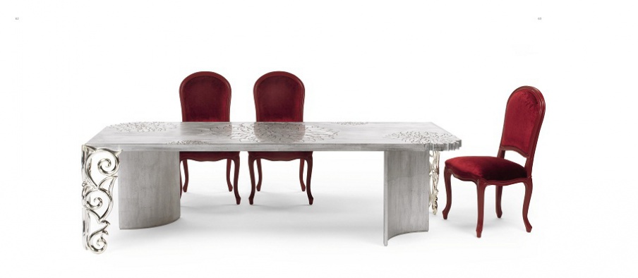 Dining room (dining set) made of solid wood, Elledue