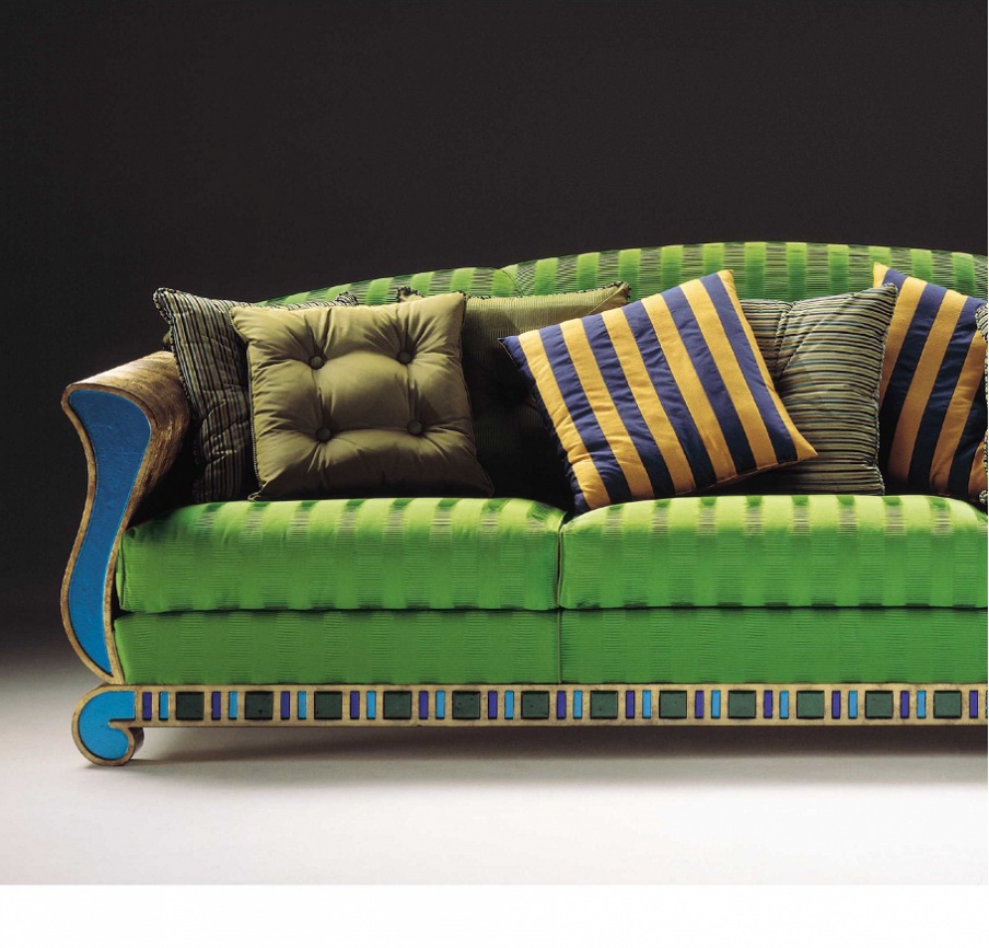 Three-seater sofa made of solid wood, Elledue