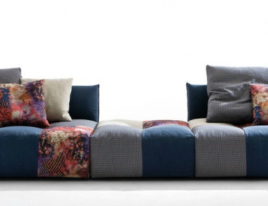 Sofa in a modern style Pixel, Saba Italia