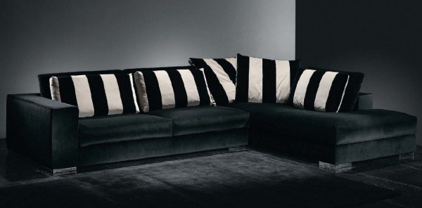 The sofa is modular, Fendi