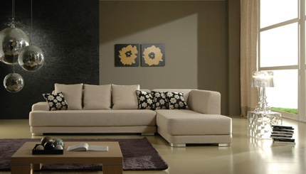 The sofa is modular, Essepi