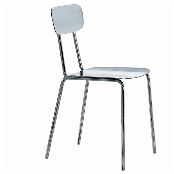 Chair with wooden backrest, Eva - Bonaldo